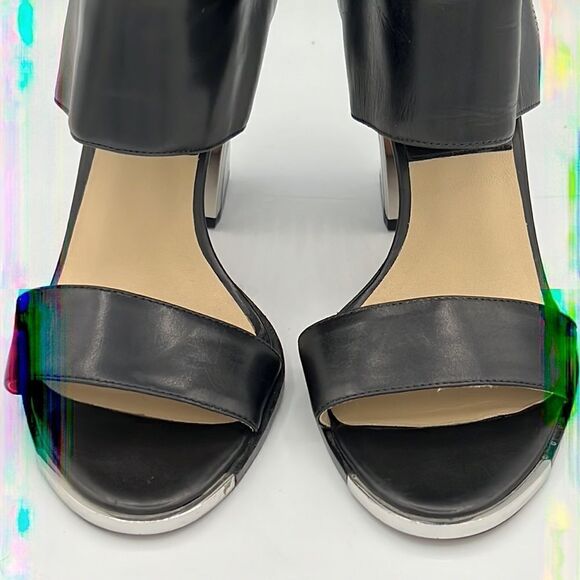 Mira Duma for Michael Kors Collection Black Side Zipper Leather U.S. 8/ EU 38 - Picture 3 of 13